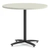 Between Round Table Top, 36″ Diameter, Silver Mesh